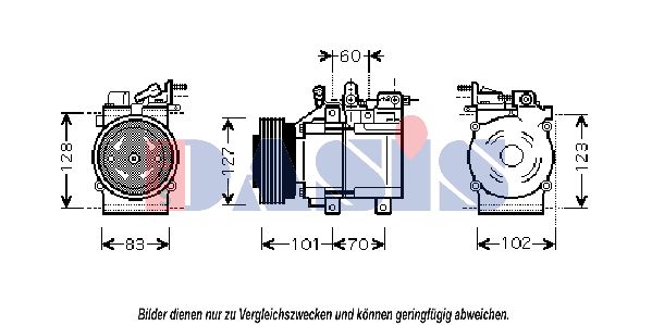 AKS DASIS Kompressori, ilmastointilaite 851392N